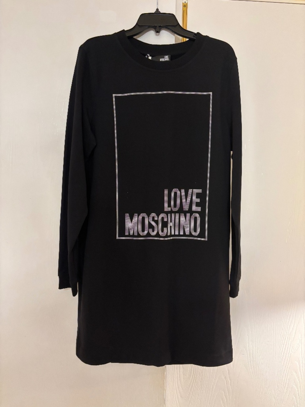 Love Moschino black new dress size 12
